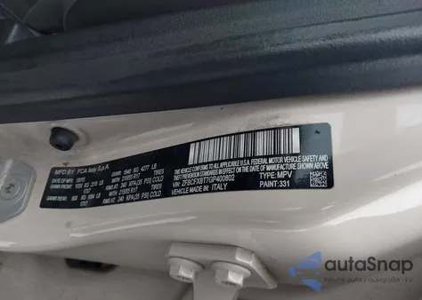 2016 Fiat 500X Easy from USA, damaged, VIN ZFBCFXBT7GP400802